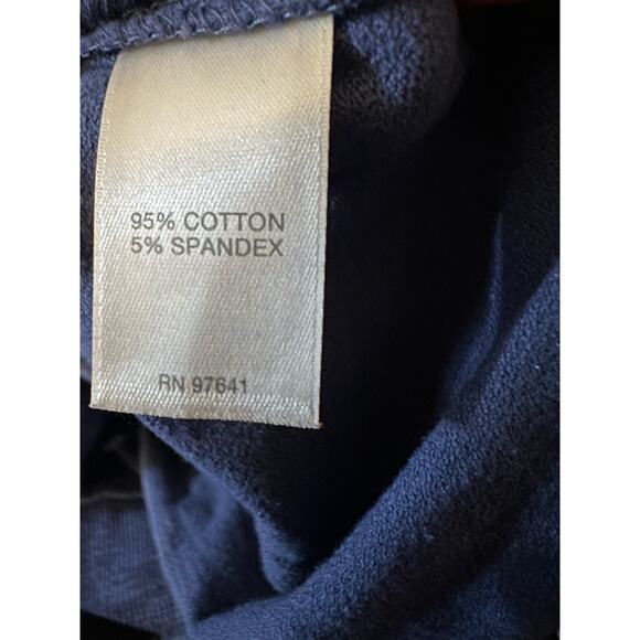 J.Jill Blue Stretch Cotton Blend Long Sleeve Top with Pockets, Size Medium - Picture 7 of 7